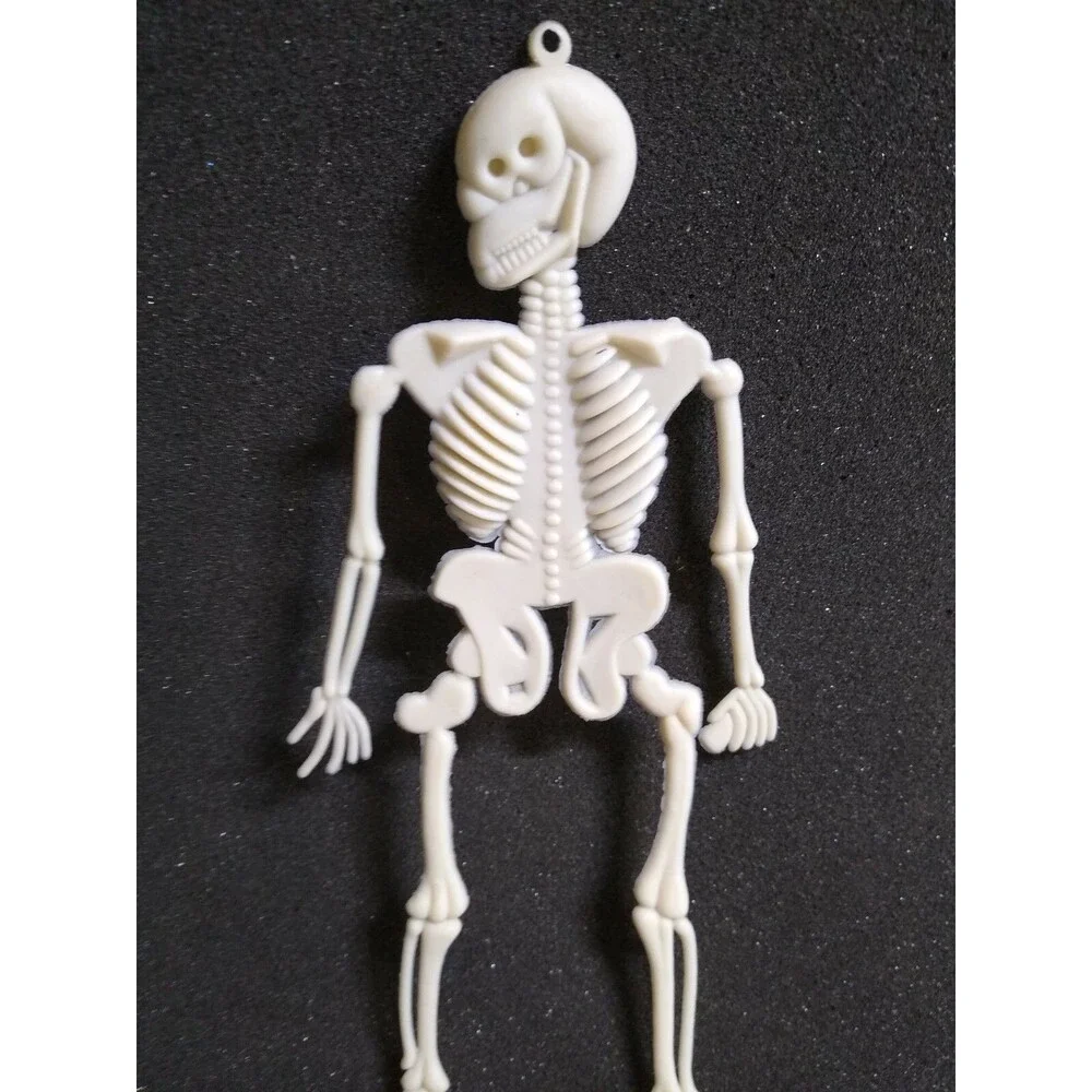 Vintage Halloween Skeleton Toy Dangler 9